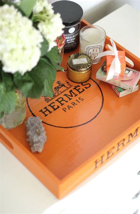 decorate with hermes orange|hermes trays for homes.